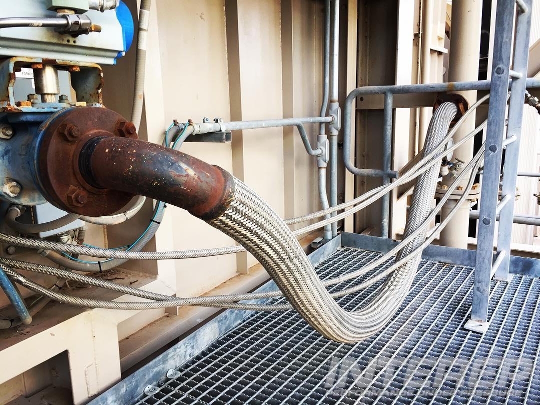 Braided hoses (sometimes called flex hose) are really just thin-walled metal bellows with a woven mesh over them. The inner bellows often get dented or damaged while the braided mesh hides the damage. This creates stress points that cause failures.